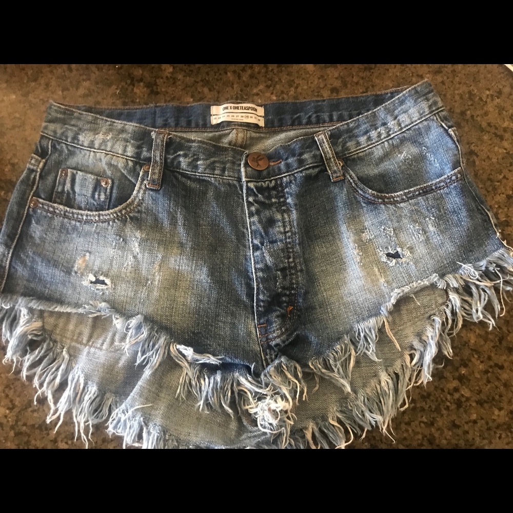 ONE TEASPOON Short Denim Shorts size 29
